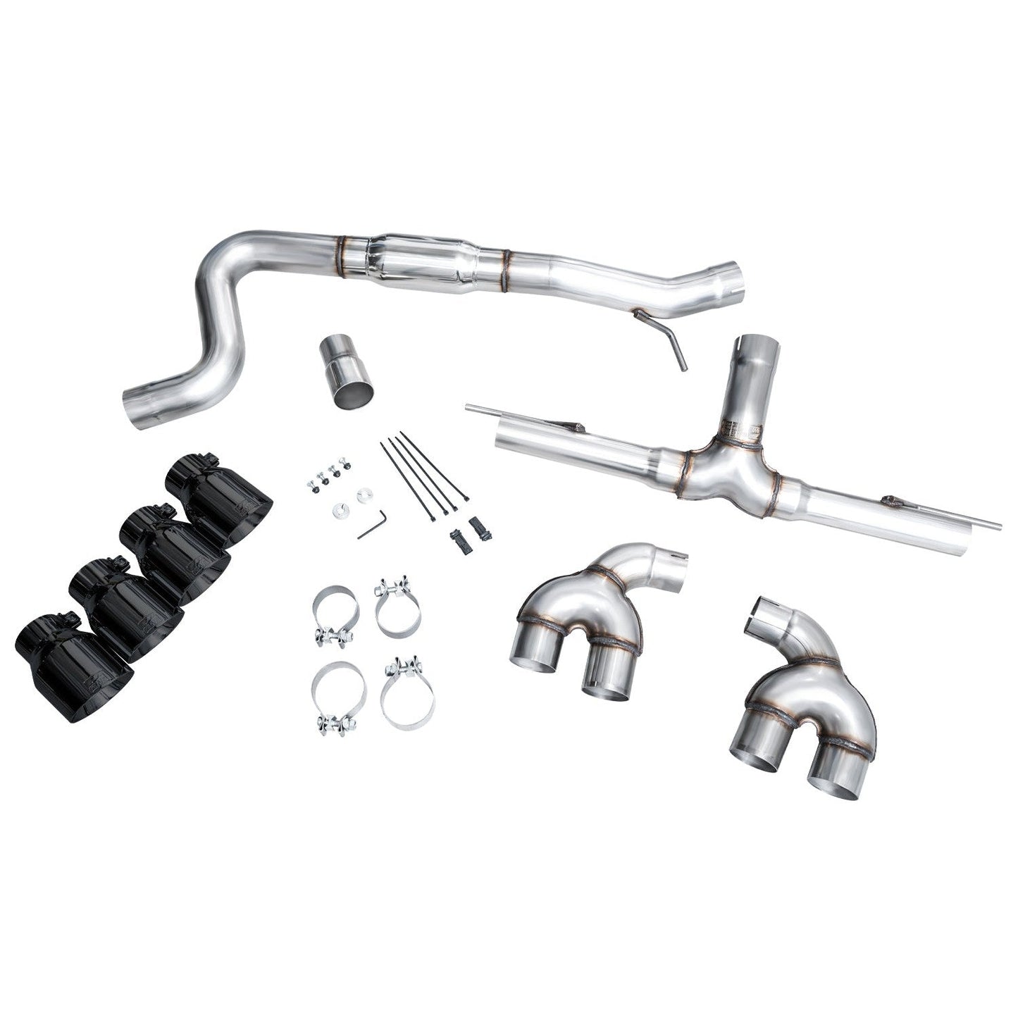 AWE Tuning Track Edition Quad Exhaust w/Diamond Black Tips for 2022+ Volkswagen MK8 Golf R