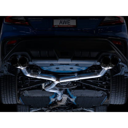 AWE Tuning Track Edition Exhaust w/Diamond Black Tips for 2022+ VB Subaru WRX