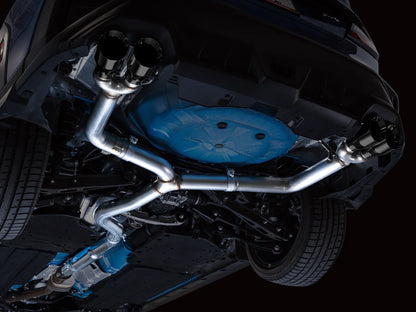 AWE Tuning Track Edition Axleback Exhaust w/Diamond Black Tips for 2022+ Subaru VB WRX