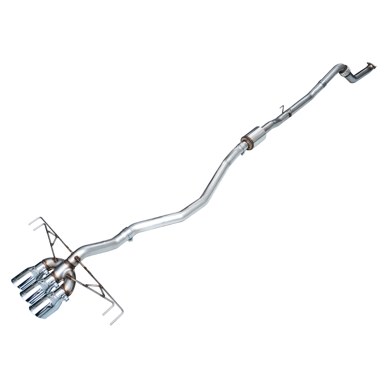 AWE Tuning Track Edition Exhaust w/Triple Chrome Silver Tips for 2023+ Honda Civic Type R FL5