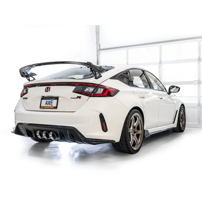 AWE Tuning Track Edition Exhaust w/Triple Chrome Silver Tips for 2023+ Honda Civic Type R FL5