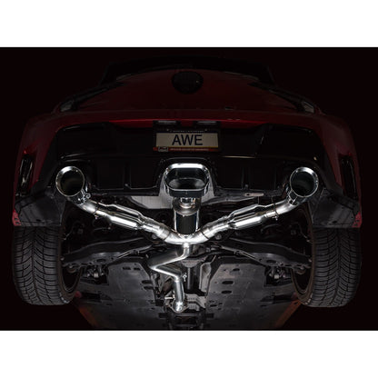 AWE Tuning Track Edition Catback Exhaust w/Chrome Silver Tips for 2023-2024 Toyota GR Corolla