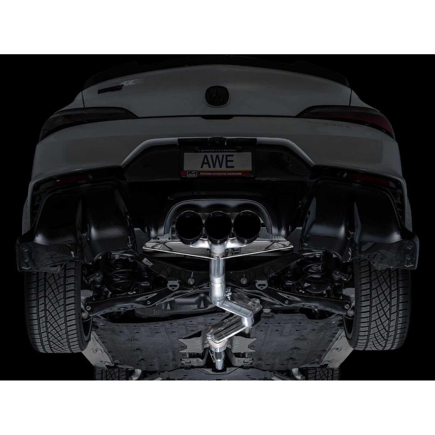 AWE Tuning Track Edition Exhaust w/Triple Diamond Black Tips for 2024+ Acura Integra Type S DE5
