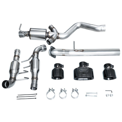 AWE Tuning Track Edition Exhaust w/Diamond Black Tips for 2023+ Toyota GR Corolla