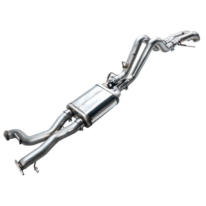 AWE Tuning Dual BashGuards Cat-Back SwitchPath Exhaust (No Tips) - 2022-2024 Ford Bronco Raptor 4WD