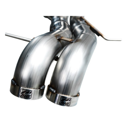 AWE Tuning Dual BashGuards Cat-Back SwitchPath Exhaust (No Tips) - 2022-2024 Ford Bronco Raptor 4WD