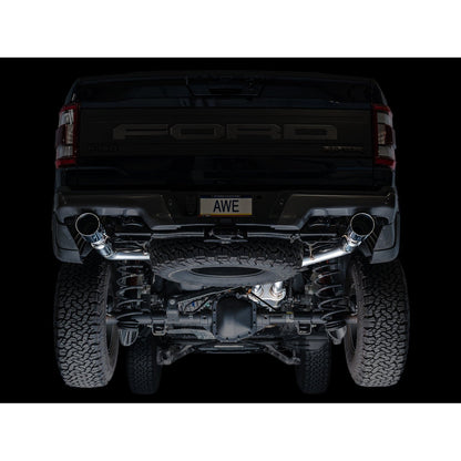 AWE Tuning SwitchPath Exhaust w/Chrome Silver Tips for Ford Gen 3 Raptor