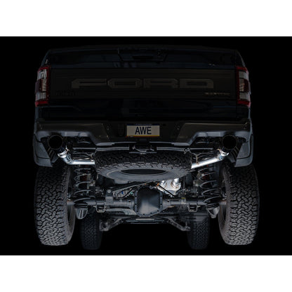 AWE Tuning SwitchPath Exhaust w/Diamond Black Tips for Ford Gen 3 Raptor