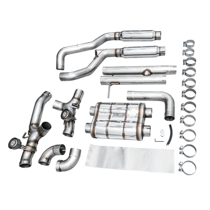 AWE Tuning Switchpath Cat-Back Exhaust for 2021+ Wrangler 392 - Quad BashGuards