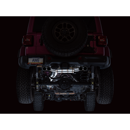 AWE Tuning Switchpath Cat-Back Exhaust for 2021+ Wrangler 392 - Quad BashGuards