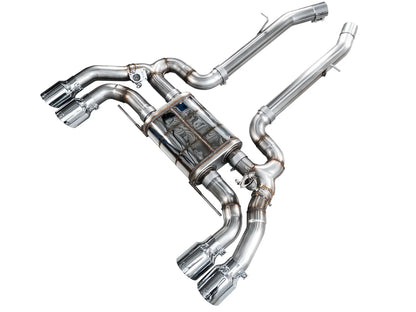 AWE Tuning SwitchPath Axleback Exhaust w/Chrome Silver Tips for 2020+ BMW F97 X3M
