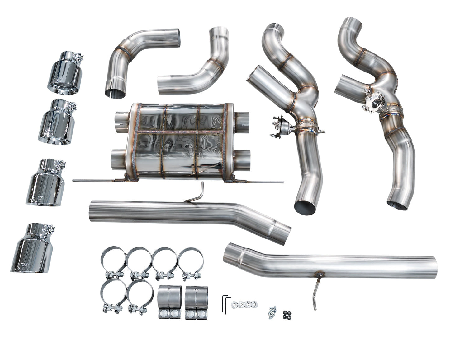 AWE Tuning SwitchPath Axleback Exhaust w/Chrome Silver Tips for 2020+ BMW F97 X3M