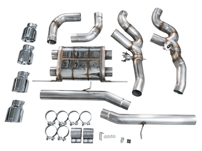 AWE Tuning SwitchPath Axleback Exhaust w/Chrome Silver Tips for 2020+ BMW F97 X3M