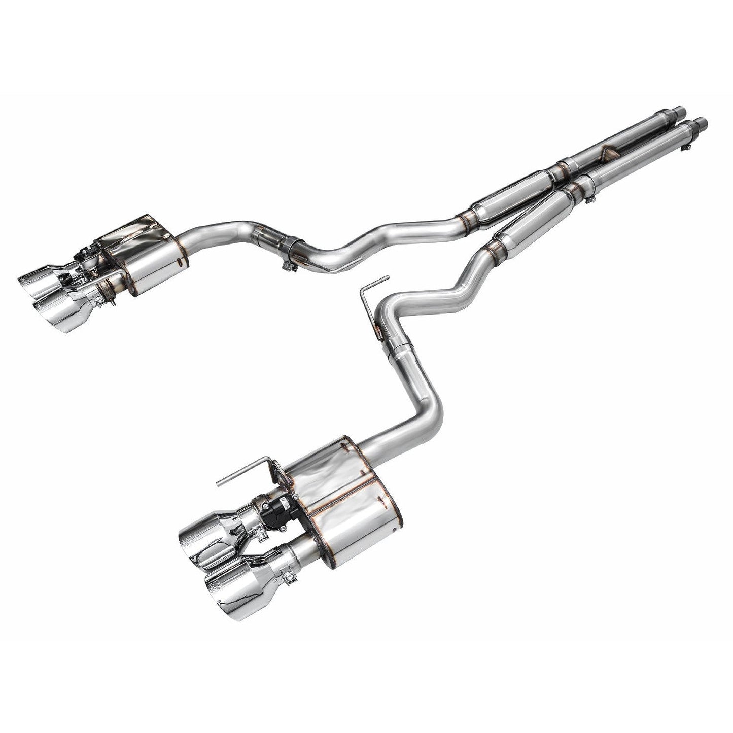 AWE SwitchPath Catback Exhaust w/Quad Chrome Silver Tips for 2024 Ford Mustang Dark Horse S650 RWD