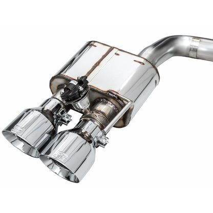 AWE SwitchPath Catback Exhaust w/Quad Chrome Silver Tips for 2024 Ford Mustang Dark Horse S650 RWD