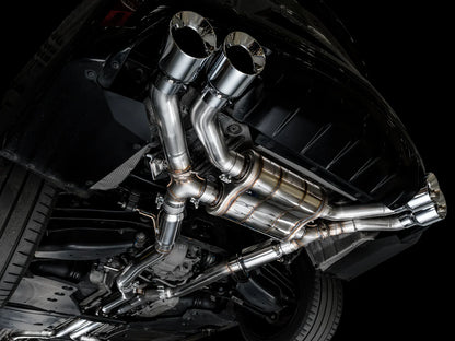 AWE Tuning SwitchPath Exhaust w/Chrome Silver Tips for 2021+ Cadillac CT4-V Blackwing