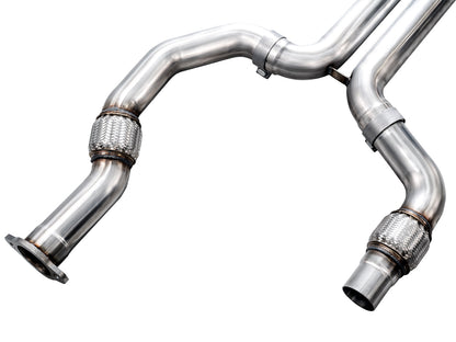 AWE Tuning SwitchPath Exhaust w/Diamond Black Tips for 2021+ Cadillac CT4-V Blackwing
