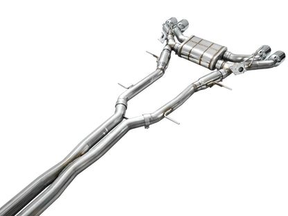 AWE Tuning SwitchPath Exhaust w/Chrome Silver Tips for 2021+ Cadillac CT4-V Blackwing