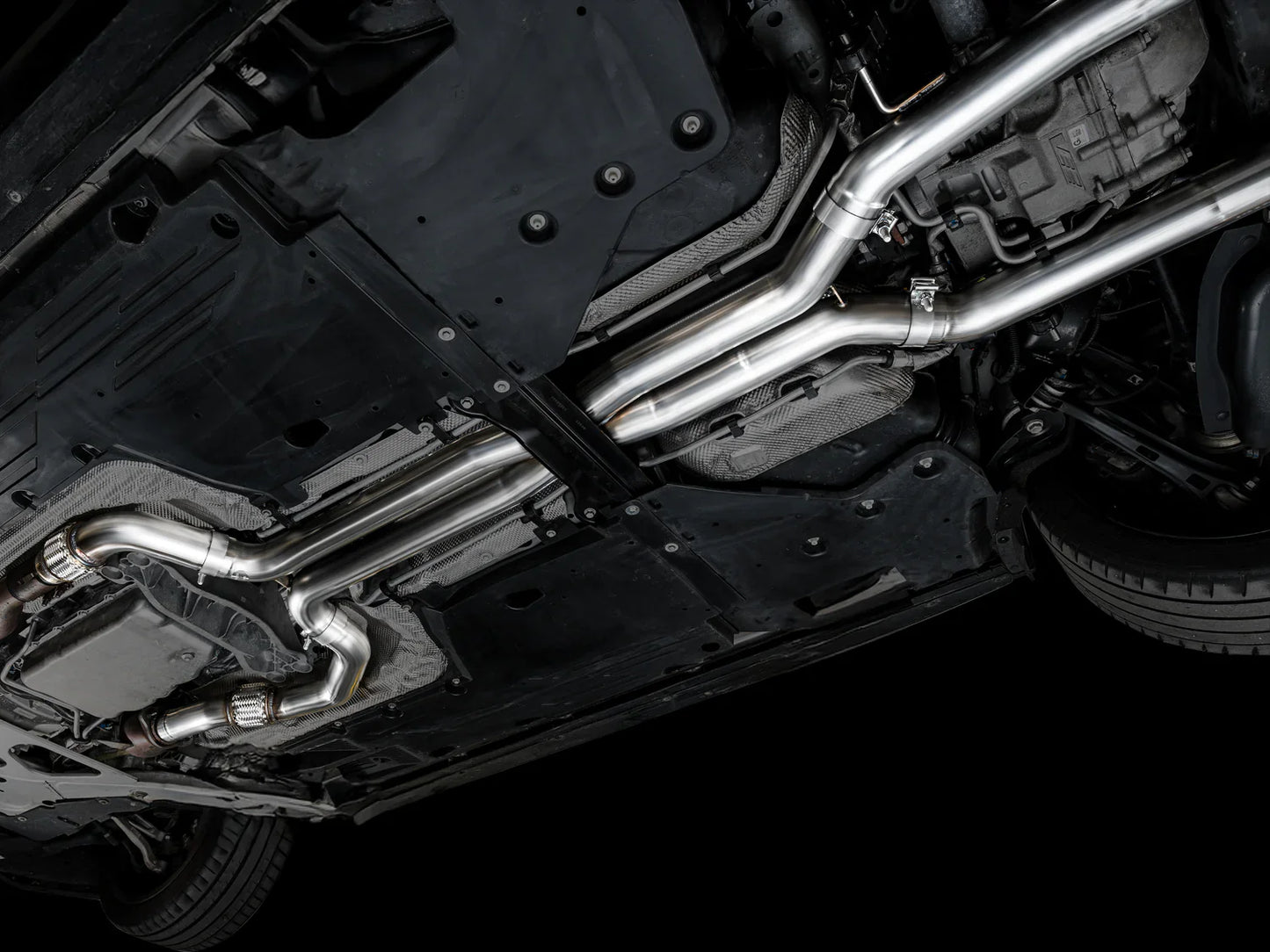 AWE Tuning SwitchPath Exhaust w/Diamond Black Tips for 2021+ Cadillac CT4-V Blackwing