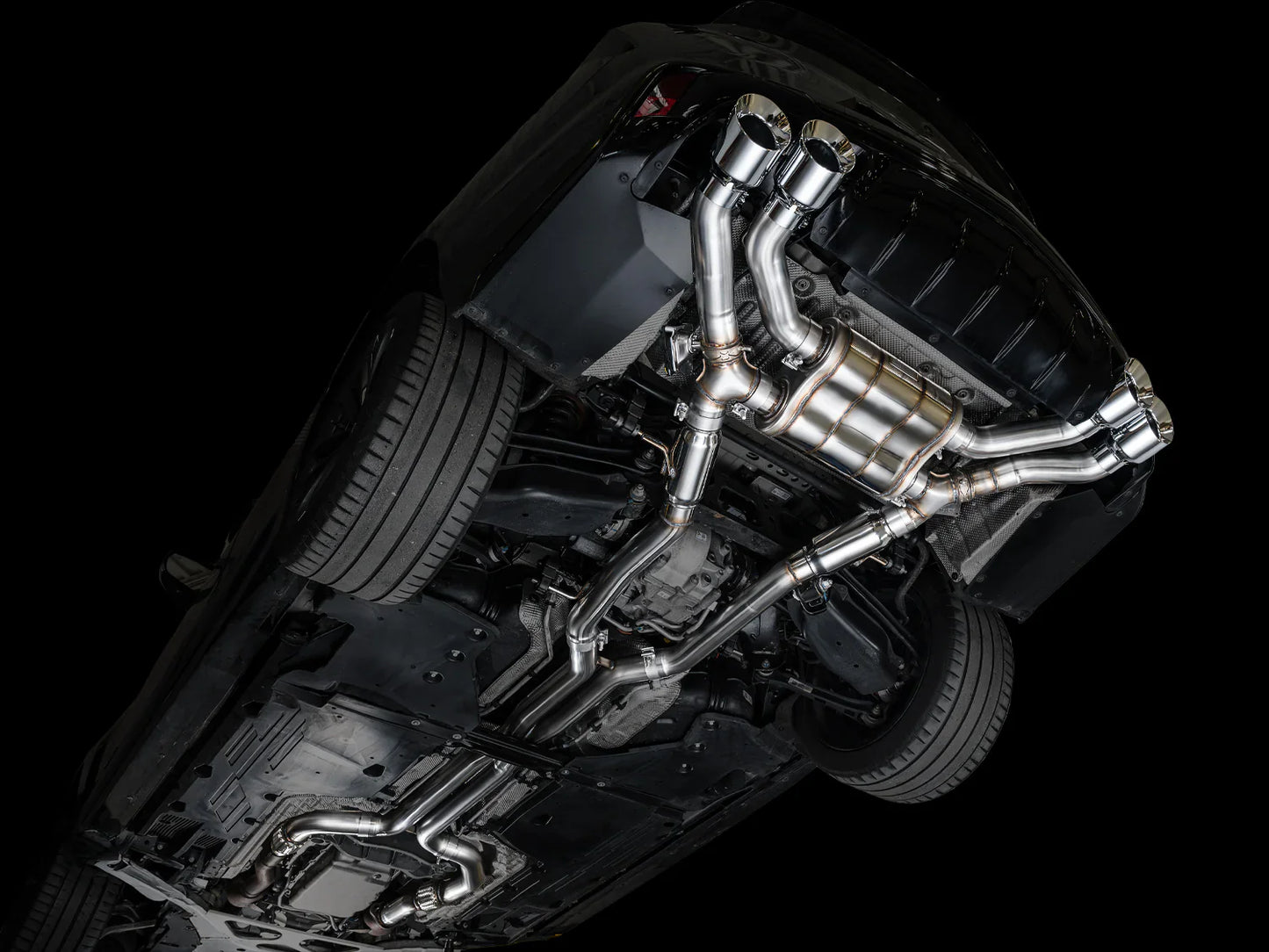 AWE Tuning SwitchPath Exhaust w/Chrome Silver Tips for 2021+ Cadillac CT4-V Blackwing