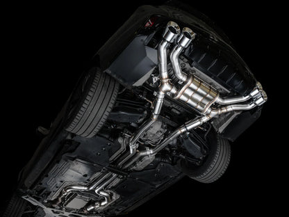 AWE Tuning SwitchPath Exhaust w/Chrome Silver Tips for 2021+ Cadillac CT4-V Blackwing