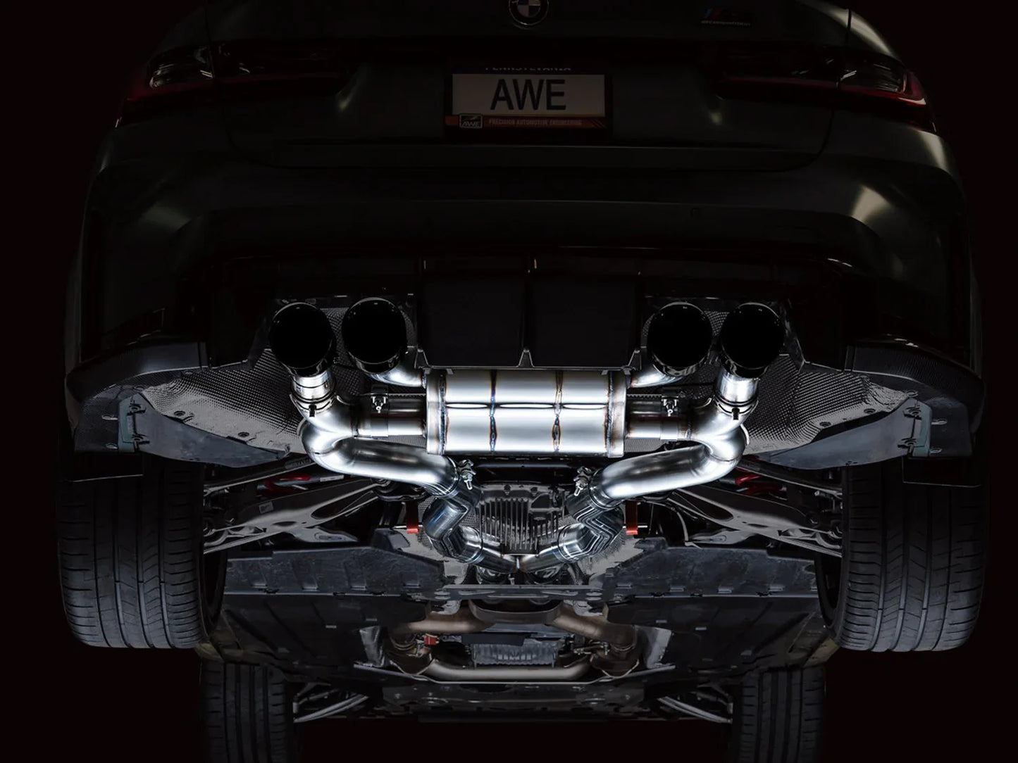AWE Tuning SwitchPath Catback Exhaust w/Diamond Black Tips for 2021+ BMW G8X M3/M4