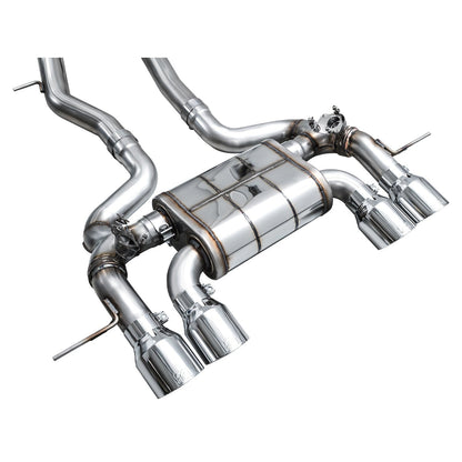 AWE Tuning SwitchPath Edition Exhaust w/Chrome Silver Tips for 2023+ BMW G87 M2