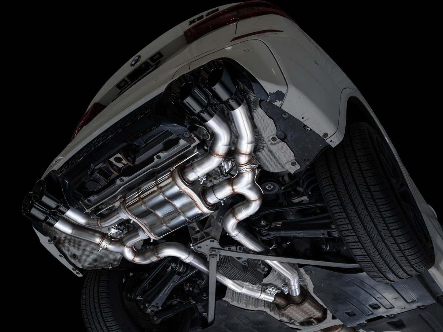 AWE Tuning SwitchPath Axleback Exhaust w/Diamond Black Tips for 2020+ BMW F97 X3M