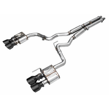 AWE Tuning SwitchPath Catback Exhaust w/Quad Diamond Black Tips for 2024 Ford Mustang Dark Horse S650 RWD