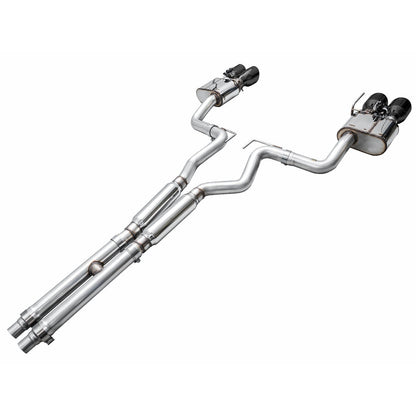 AWE Tuning SwitchPath Catback Exhaust w/Quad Diamond Black Tips for 2024 Ford Mustang Dark Horse S650 RWD