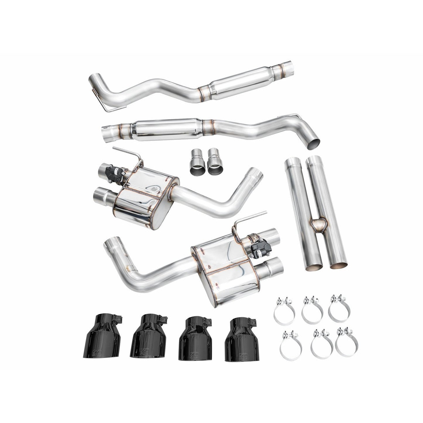 AWE Tuning SwitchPath Catback Exhaust w/Quad Diamond Black Tips for 2024 Ford Mustang Dark Horse S650 RWD