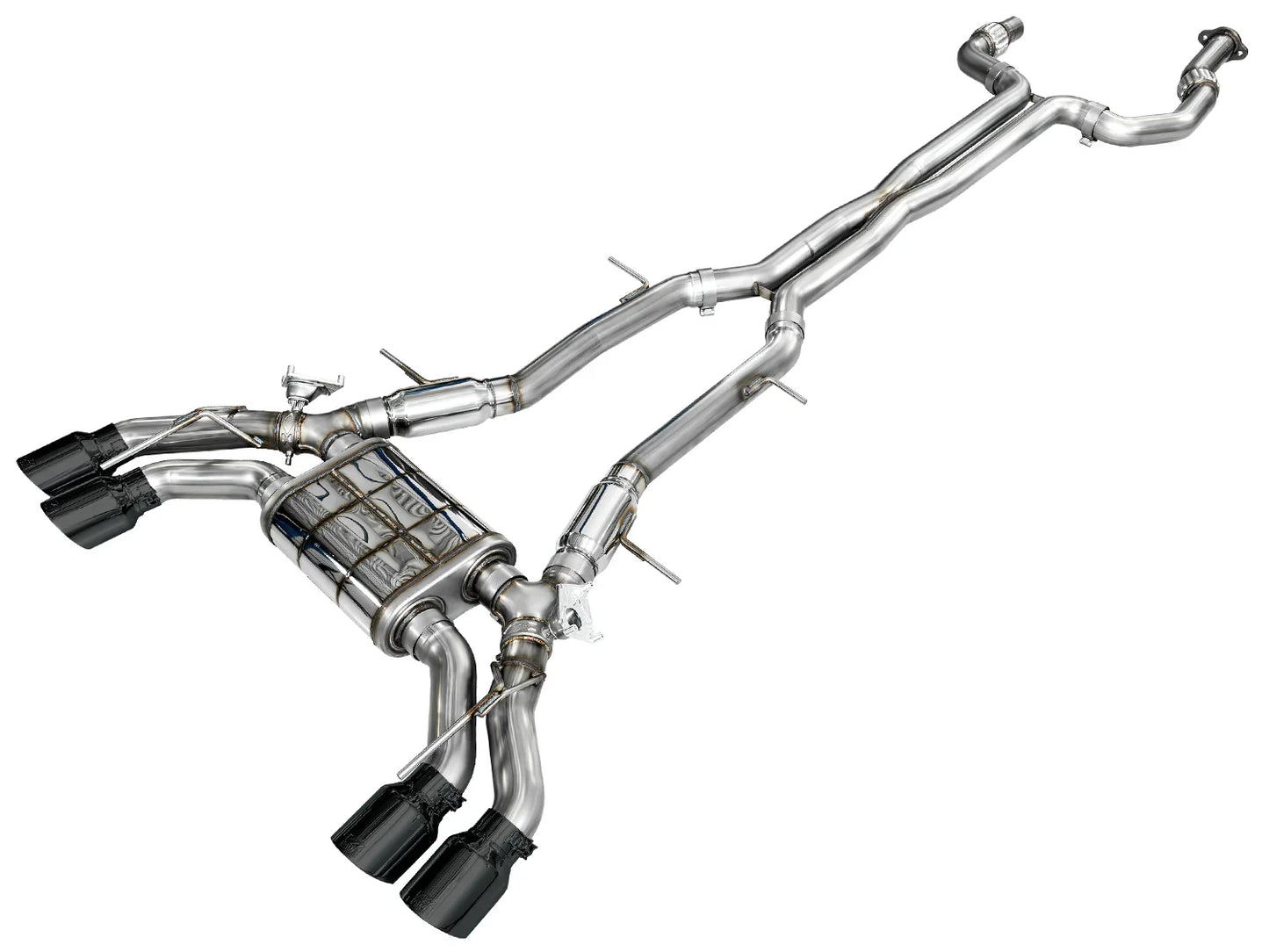 AWE Tuning SwitchPath Exhaust w/Diamond Black Tips for 2021+ Cadillac CT4-V Blackwing
