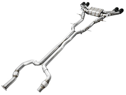 AWE Tuning SwitchPath Exhaust w/Diamond Black Tips for 2021+ Cadillac CT4-V Blackwing