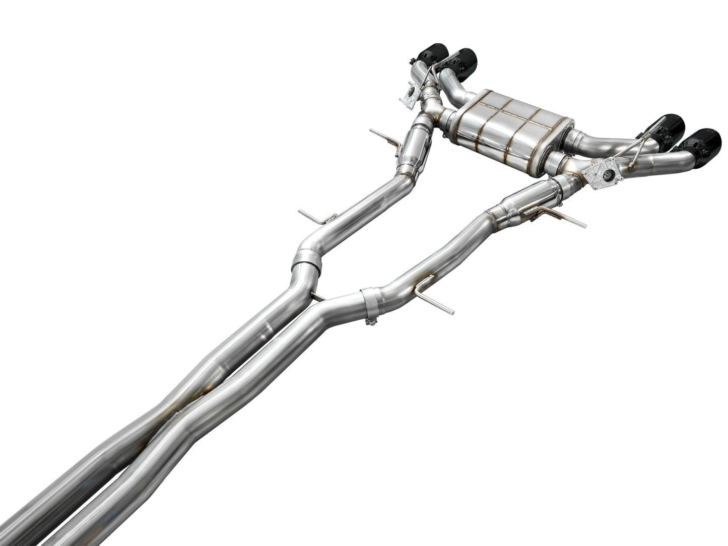 AWE Tuning SwitchPath Exhaust w/Diamond Black Tips for 2021+ Cadillac CT4-V Blackwing