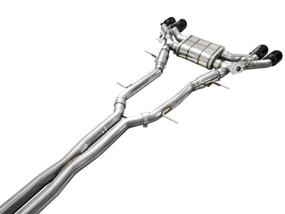 AWE Tuning SwitchPath Exhaust w/Diamond Black Tips for 2021+ Cadillac CT4-V Blackwing