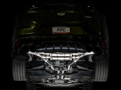 AWE Tuning SwitchPath Exhaust w/Diamond Black Tips for 2021+ Cadillac CT4-V Blackwing