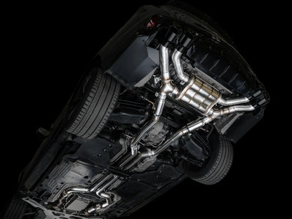 AWE Tuning SwitchPath Exhaust w/Diamond Black Tips for 2021+ Cadillac CT4-V Blackwing