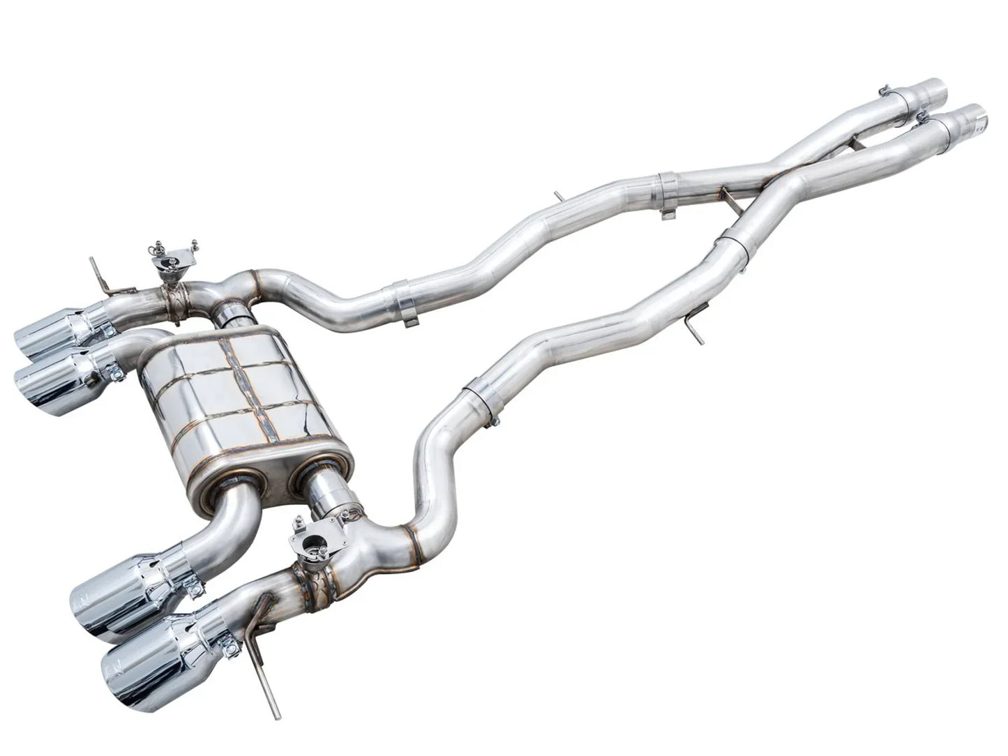 AWE Tuning SwitchPath Catback Exhaust w/Chrome Silver Tips for 2021+ BMW G8X M3/M4