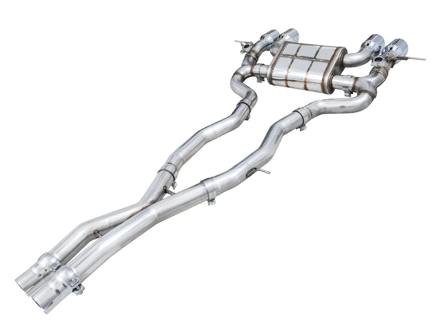 AWE Tuning SwitchPath Catback Exhaust w/Chrome Silver Tips for 2021+ BMW G8X M3/M4