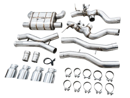 AWE Tuning SwitchPath Catback Exhaust w/Chrome Silver Tips for 2021+ BMW G8X M3/M4