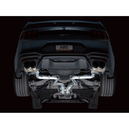 AWE Tuning SwitchPath Catback Exhaust w/ Quad Diamond Black Tips - 2024 Ford Mustang GT Fastback S650 RWD