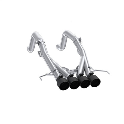 MBRP 14-19 Chevrolet Corvette 6.2L 3in Axle-Back Muffler Bypass Quad Exit Black Tips