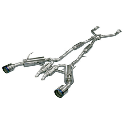 HKS Infiniti Q50 Hybrid VQ37 Dual Hi-Power Titanium Tip Catback Exhaust