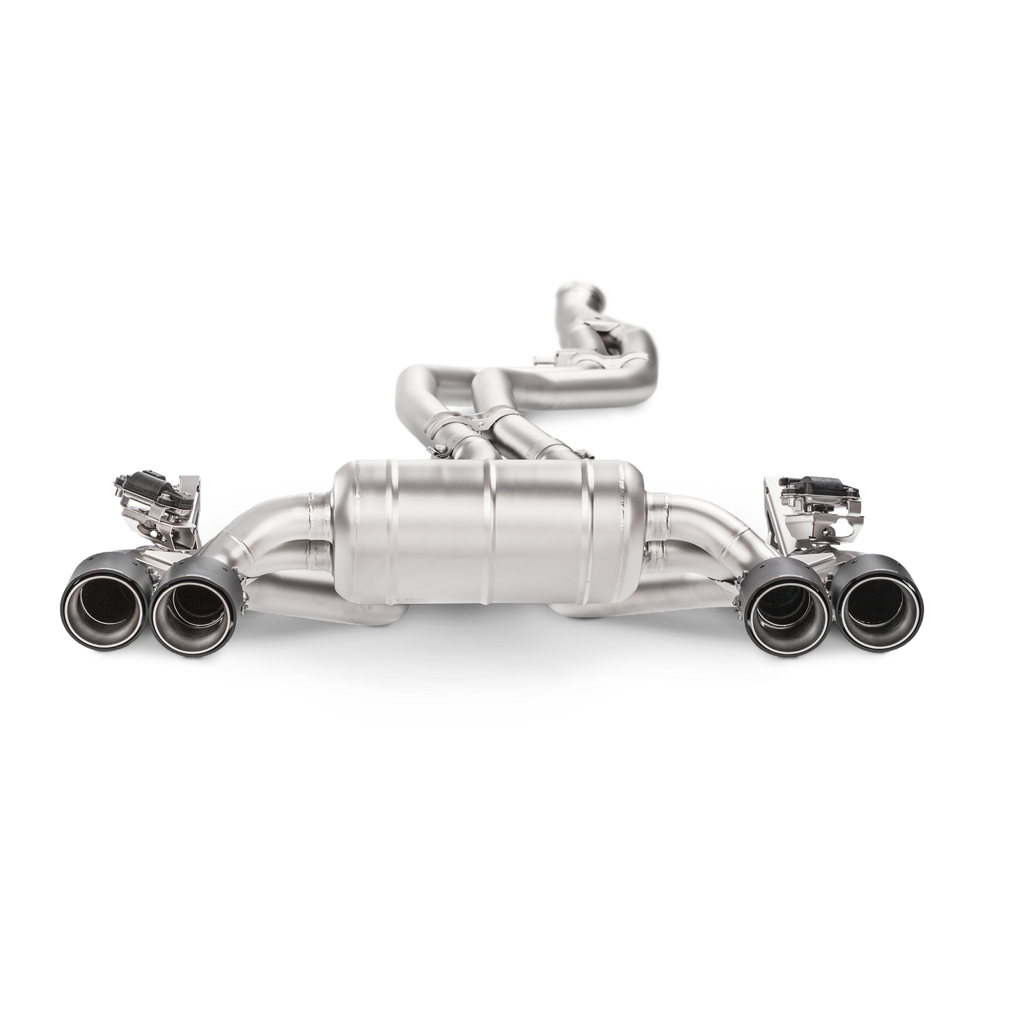 Akrapovič Evolution Line Catback Exhaust (Titanium) w/Carbon Tips - 2016-17 BMW M2 F87 (Excl M2 Competition)