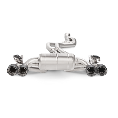Akrapovič Evolution Line Catback Exhaust (Titanium) w/Carbon Tips - 2016-17 BMW M2 F87 (Excl M2 Competition)