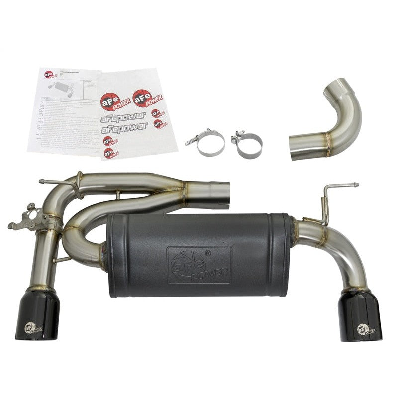 aFe MACHForce XP Exhausts Axle-Back 12-15 BMW 335i 3.0T (SS w/Black Tips)