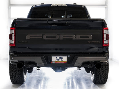 AWE Tuning Gen 3 Ford Raptor SwitchPath Exhaust - Diamond Black Tips
