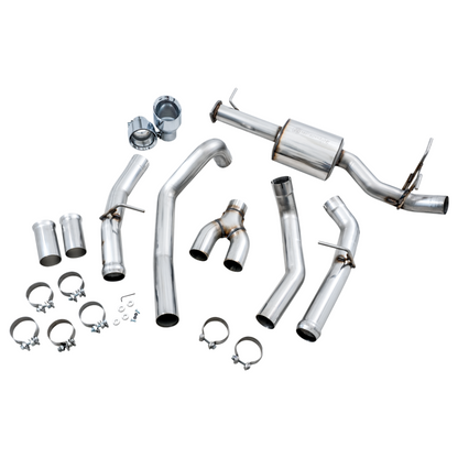 AWE Tuning 19-21 RAM 1500 5.7L (w/Cutouts) 0FG Dual Rear Exit Cat-Back Exhaust - Chrome Silver Tips