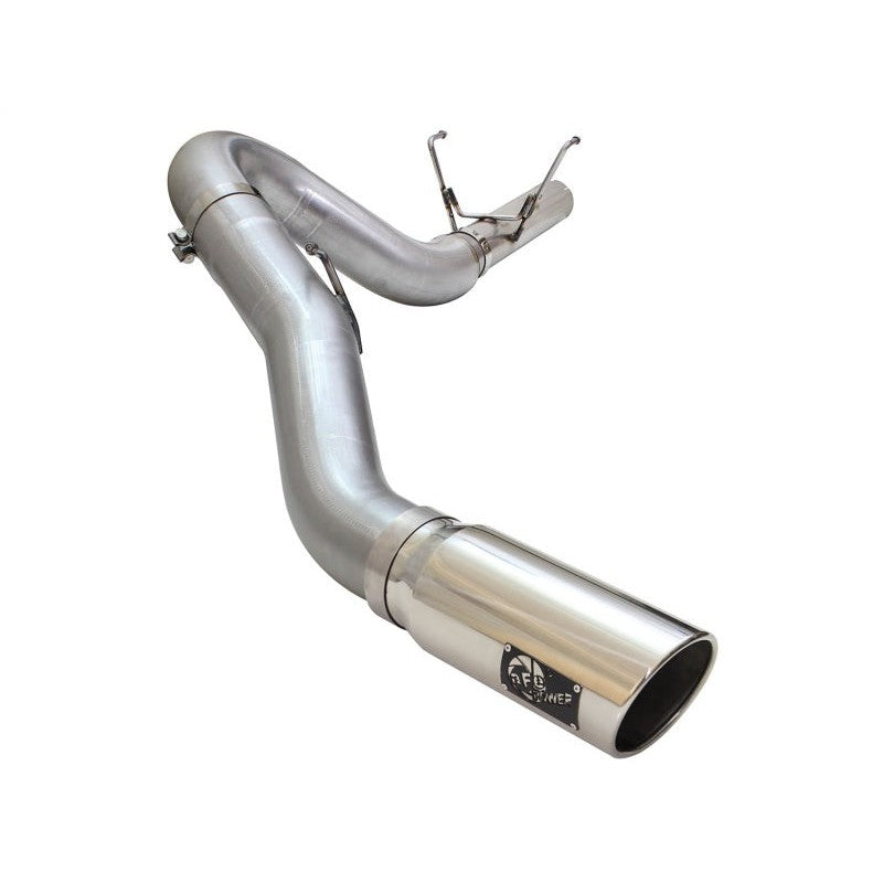 aFe MACHForce XP Exhaust Large Bore 5in DPF-Back Alu. 13-15 Dodge Trucks L6-6.7L (td) *Polish Tip