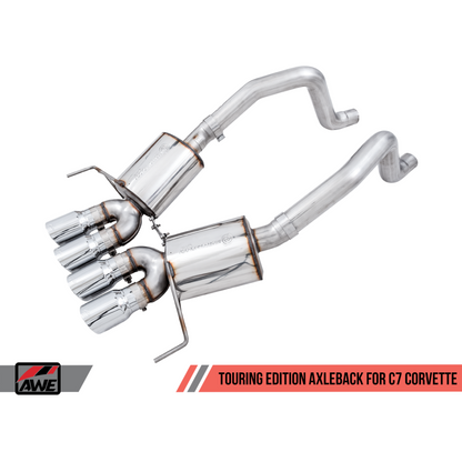 AWE Tuning 14-19 Chevy Corvette C7 Z06/ZR1 (w/o AFM) Touring Edition Axle-Back Exhaust w/Chrome Tips
